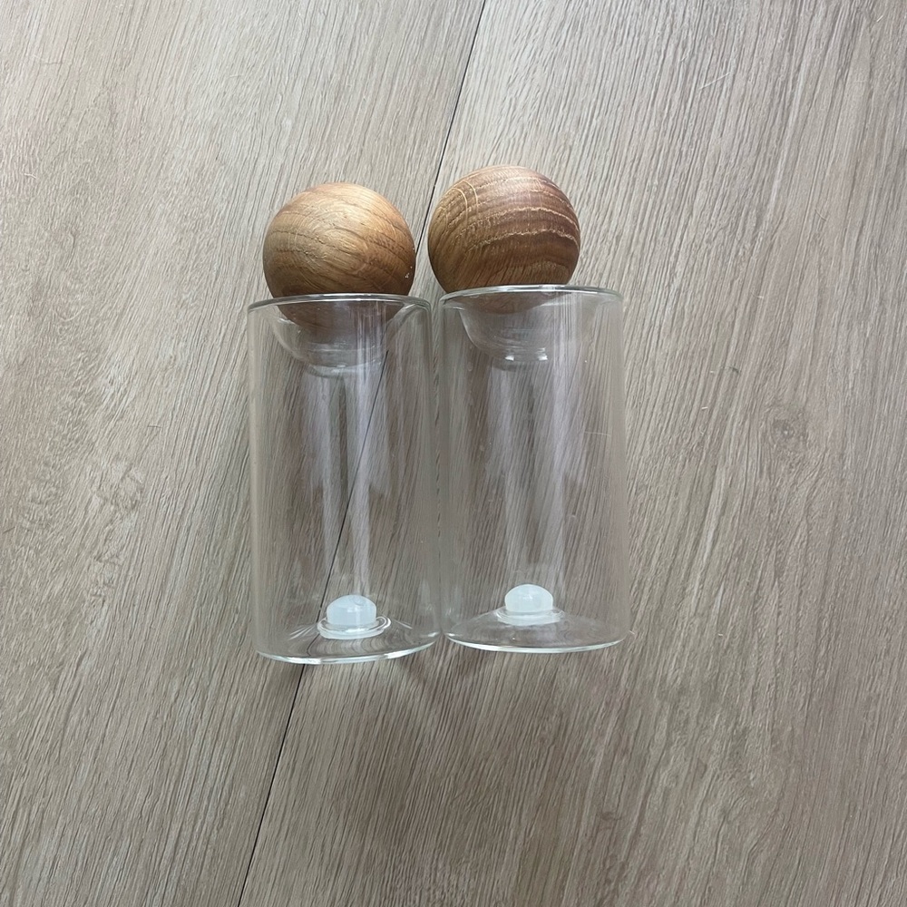 Sagaform Nature Salt & Pepper Shakers with Oak Stopper